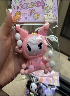 Squeeze Squishy Kuromi - Kawaii Squishys Stress Relief Fidget Toy for Adults and Teenagers (Pink)  - Image 2