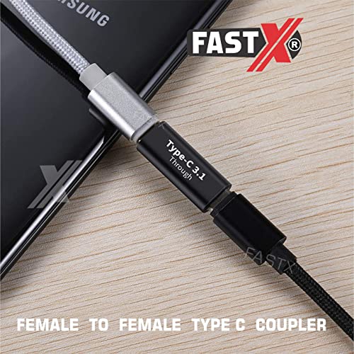 FASTX® C to c jointer, type c coupler female to female, type c extender, c to c female Coupler Relay adapter, USB 3.1 Type-C Adapter Extension Connector joiner for Laptop & Tablet & Mobile Phone - Image 3