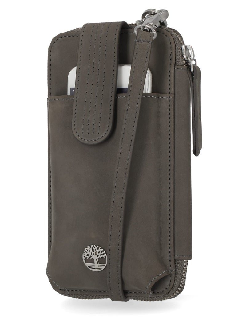 Timberland Women's RFID Leather Phone Crossbody Wallet Bag, Castlerock (Nubuck), One Size - Image 1