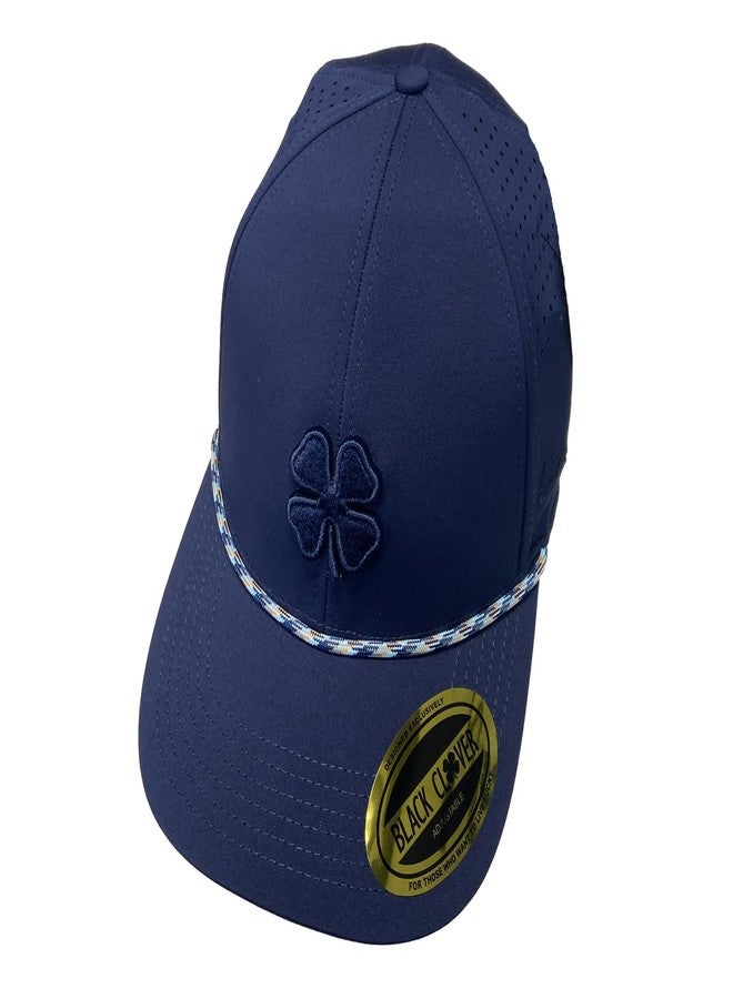 Black Clover, Unisex, Manhattan 1 Adjustable Hat, Navy Hat/3D Navy Clover, One Size - Image 1
