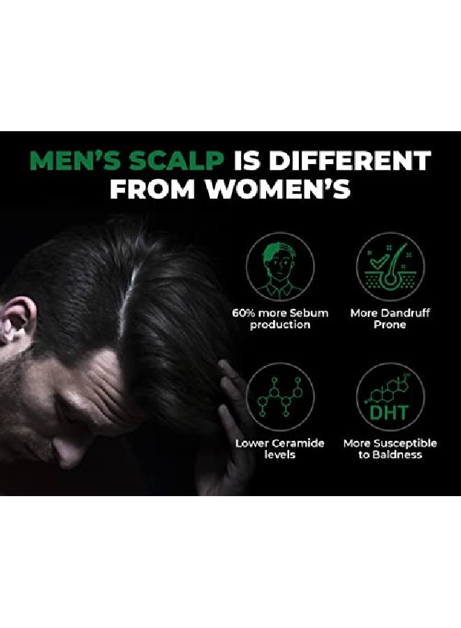 BEARDO Hair Thickening Sulphate Free Shampoo For Men 200 Ml | With Biotin Keratin Saw Palmetto | Sulphate And Paraben Free Shampoo | For Strong Thick Hair - Image 4