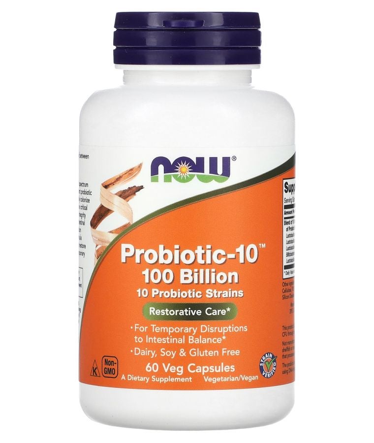 now Probiotic-10 100 Billion 60 Veg Capsules