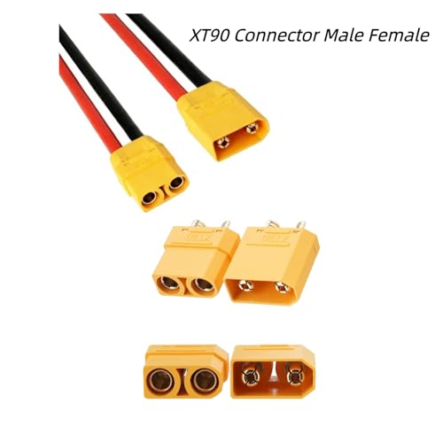 AFDHGS XT90 Connector Set with Solder Point Cover Caps 24pcs Upgraded GoldPlated Copper for RC Vehicles and Electronics - Image 5