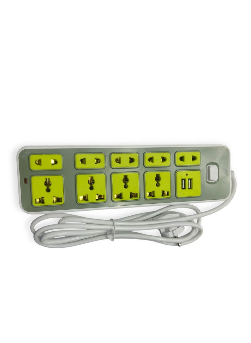 Electricity joint- 8 Ports - 2Usb  Max 2500w- 10A - Image 2
