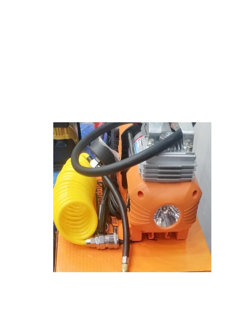 TORONTO Compact Dual Cylinder Tire Inflator with LED Light – 120 PSI 13.5V Portable Air Compressor Pump for Car Tires - Image 2