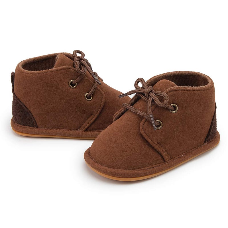 HsdsBebe HsdsBebe Baby Boys Girls Oxford Shoes PU Leather Soft Rubber Sole Sneakers AntiSlip Toddler Ankle Boots Infant Walking Shoes Moccasins1218 Months