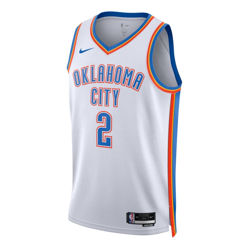Nike Dri-FIT NBA Shai Gilgeous-Alexander Oklahoma City Thunder 2022/23 Association Edition Swingman Jersey 'White' - Image 1
