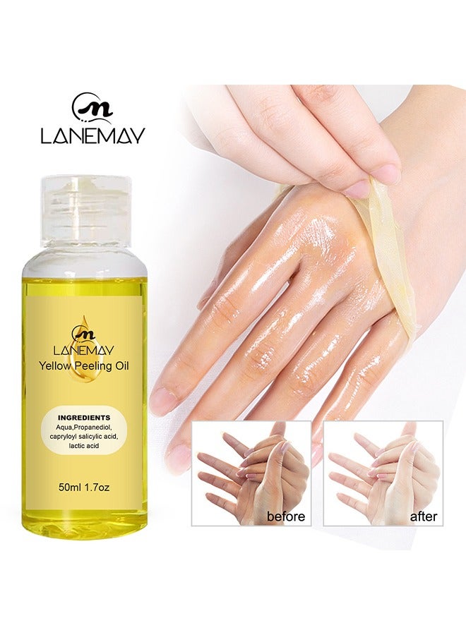 لينماي زيت تقشير أصفر ، زيت تقشير مشرق للتفتيح تنظيف عميق تقشير الجلد الميت تفتيح البقع تفتيح زيت العناية بالبشرة ، قوة فائقة تقشير البشرة الداكنة للجسم - Image 1