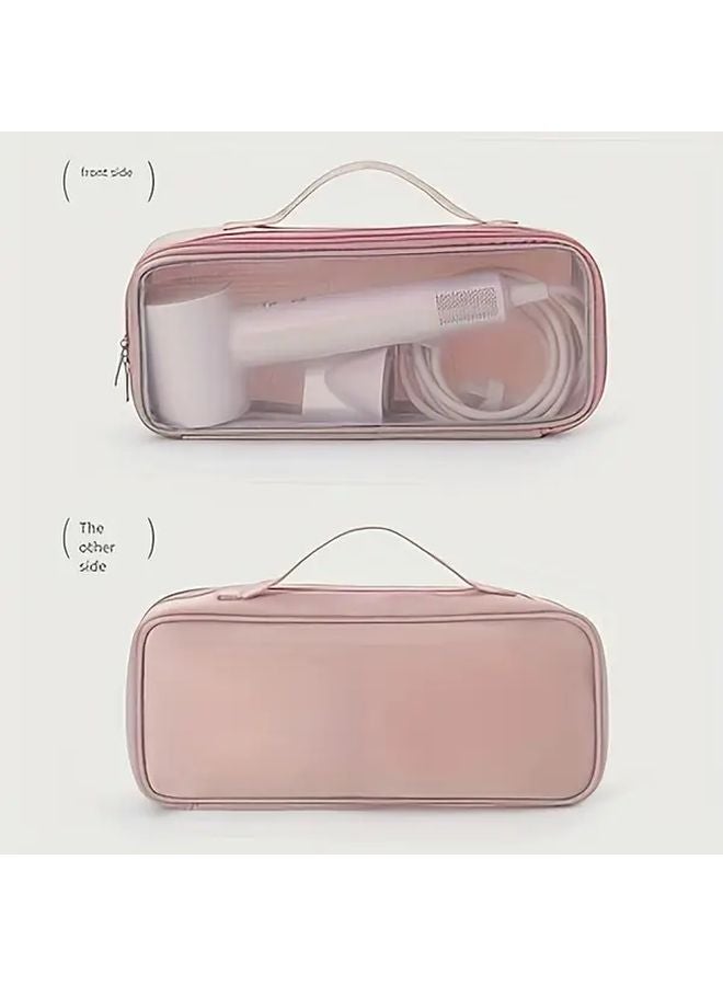 Pink Hair Dryer And Curling Iron Straightener Storage Bag - Image 3