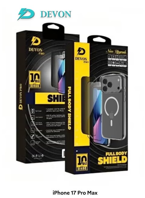 iPhone 17 Pro Max Protection with Privacy Cover and 10-in-1 Package from Devon. The most comprehensive protection for your phone ever.