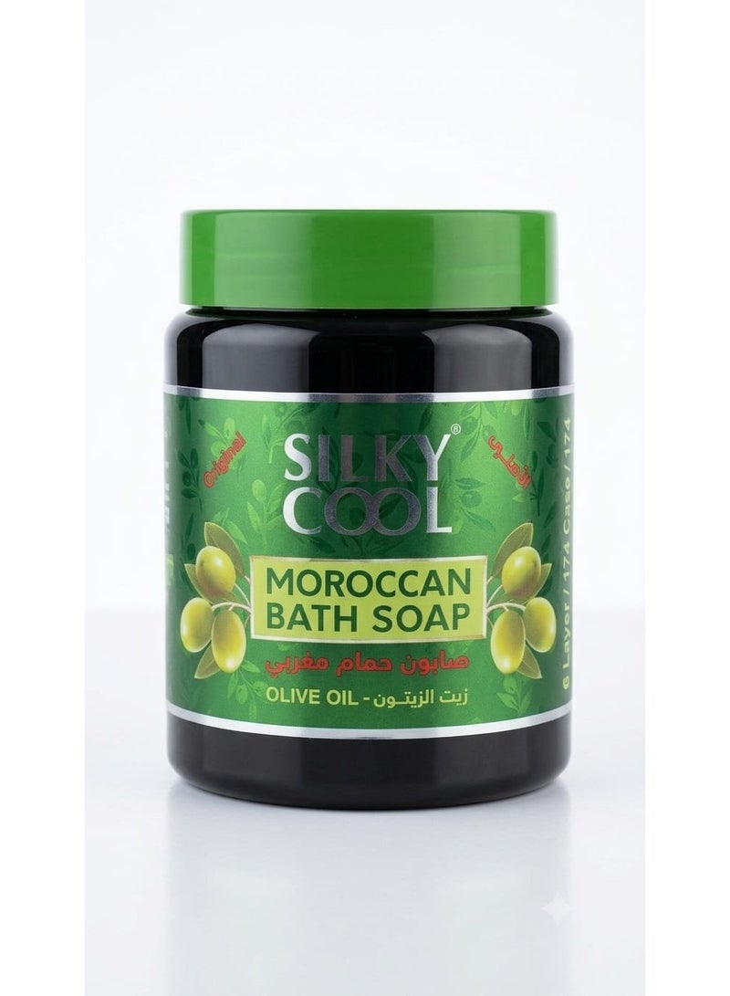 Silky Cool Moroccan Bath Soap With Olive Oil 500 ml - Image 1