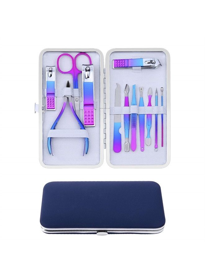 CGBE Manicure Set Nail Clippers Pedicure Kit Men Women Grooming kit Manicure Professional Nail Care Tools Gift 12Pcs with Luxurious Travel Case - Image 5