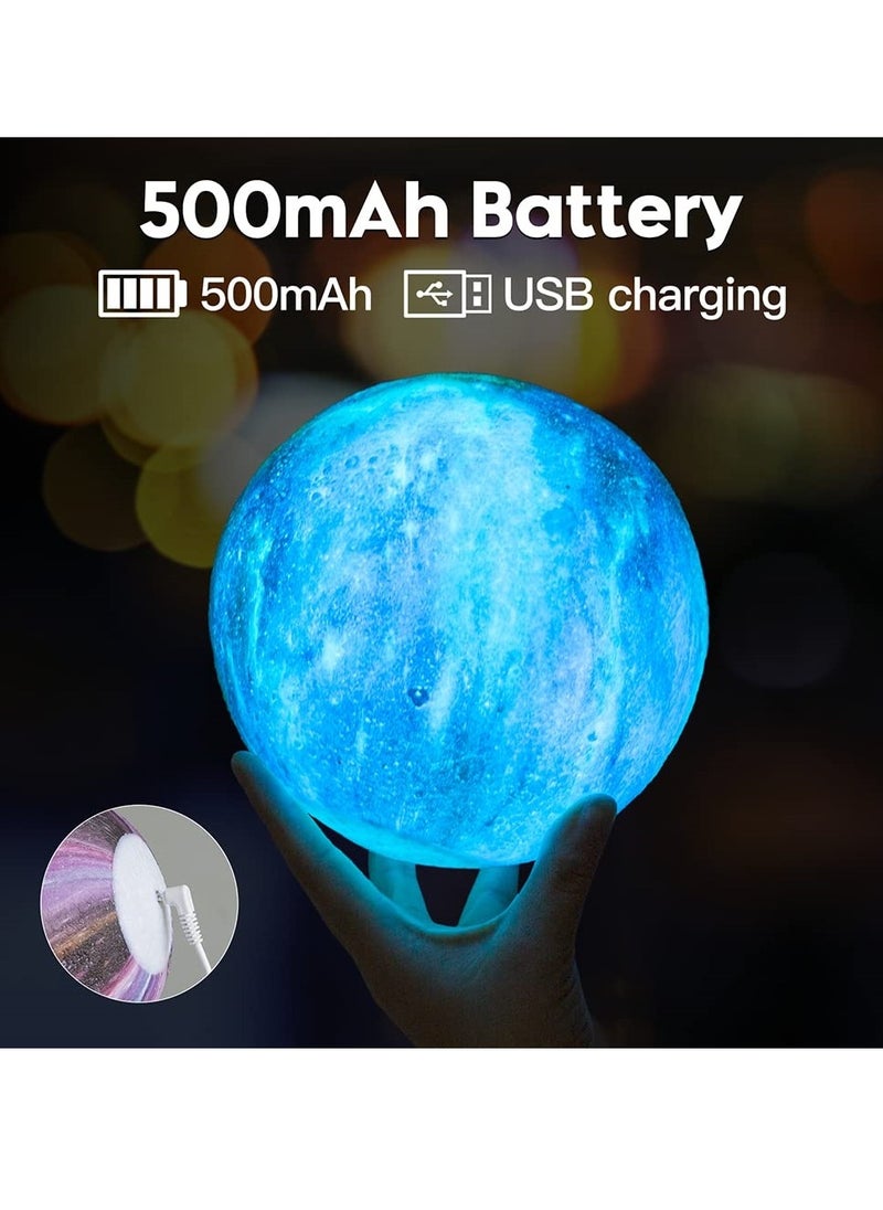 مصباح القمر مصباح جالاكسي 16 لون LED 3D التحكم عن بعد واللمس