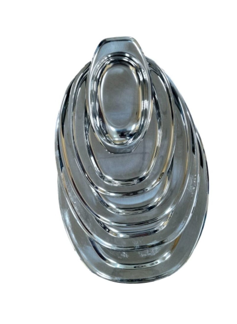 Jazz Silver plates set, 5 sizes - Image 3