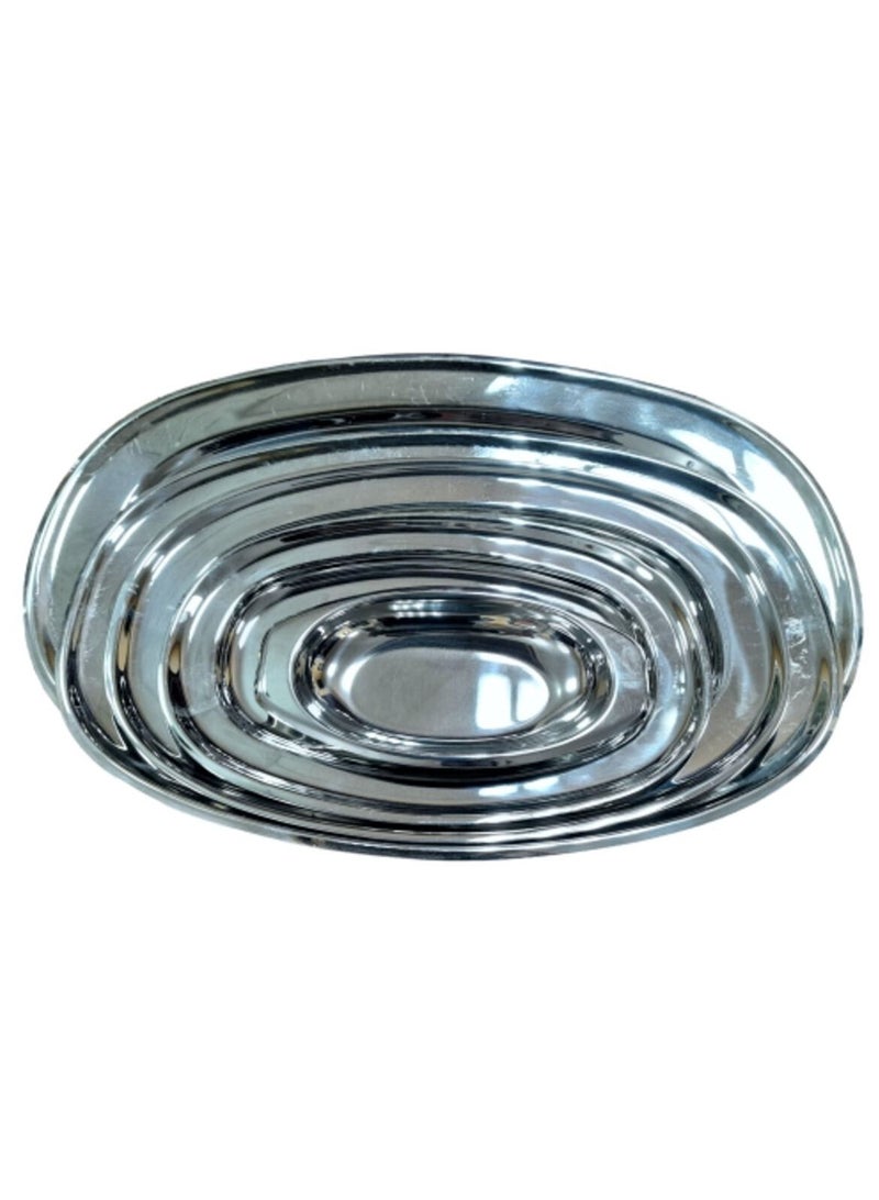 Jazz Silver plates set, 5 sizes - Image 4