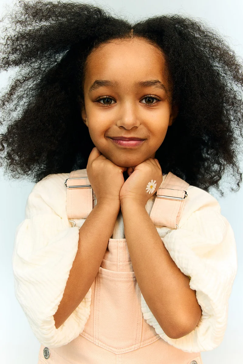 H&M Denim dungaree shorts