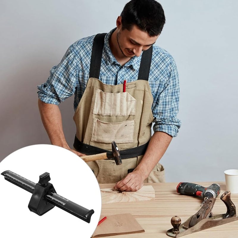 Plastic Marking Gauge Imperial Scale Woodworking Tool for Precise Parallel Lines - Image 3