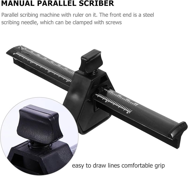 Plastic Marking Gauge Imperial Scale Woodworking Tool for Precise Parallel Lines - Image 4