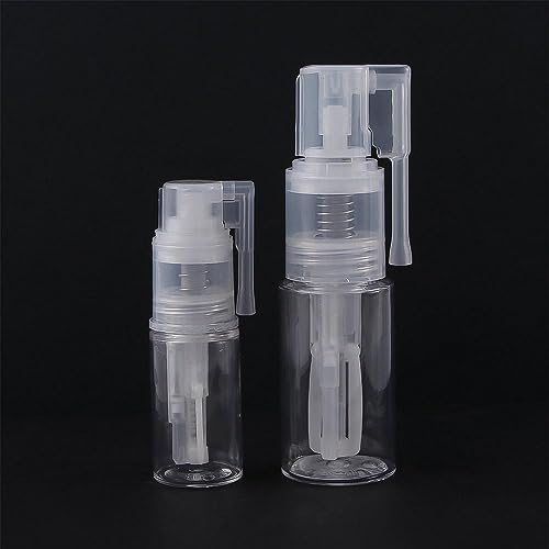 Kopida Powder Spray Bottle 2PCS Plastic Clear Refillable Powder Spray Bottles Portable Cosmetics Powder Spray Dispenser Hairdressing Makeup PotMakeup Tool - Image 2