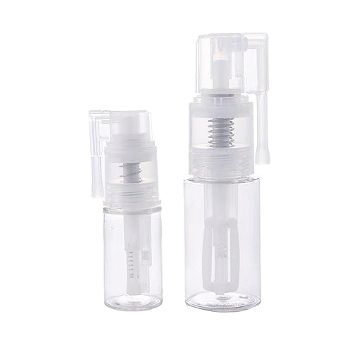 Kopida Powder Spray Bottle 2PCS Plastic Clear Refillable Powder Spray Bottles Portable Cosmetics Powder Spray Dispenser Hairdressing Makeup PotMakeup Tool - Image 1