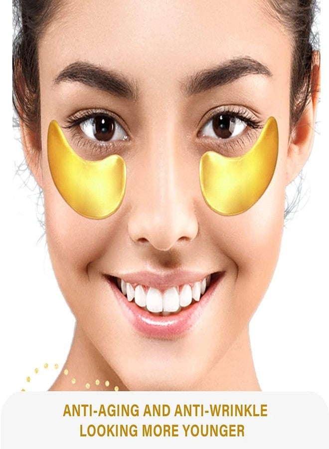 ZSIGNS لصقات ZSIGNS الذهبية الكريستالية بالكولاجين لتفتيح وترطيب منطقة تحت العين وإزالة الهالات السوداء (10 أزواج) - Image 5