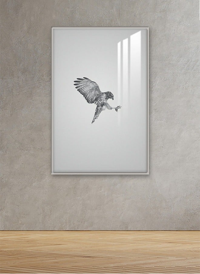 Marktna Decorative Wall Art Painting 120X80Cm With A Horse Design Black Frame And A Transparent Acrylic Layer 0.5Kg - Image 1