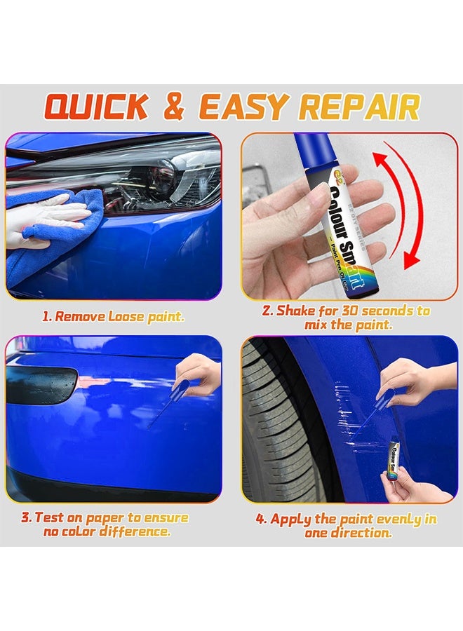Generic Car Scratch Remover,Car Scratch Repair,Car Accessories Car Deep Scratch Remover,Scratch Remover for Vehicles,Car Scratch Repair Paint Pen,Universal Car Touch Up Paint for Deep Scratches (Blue)  - Image 2