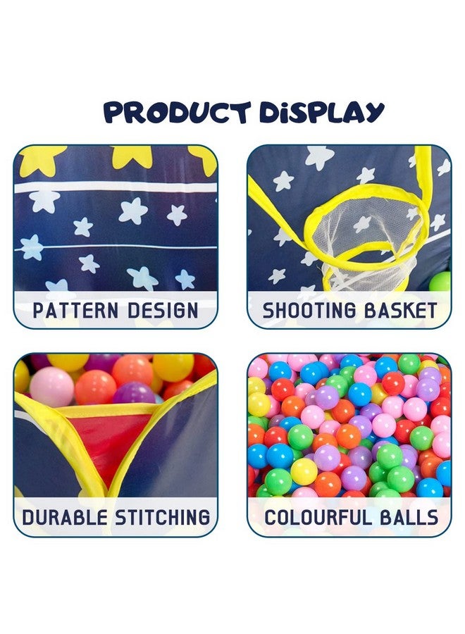 Wembley Ball Pool For Kids Play Area Indoor Setup Baby Ball Pit With 20 Balls Gift Toys For 1, 2 Years Boys Girls Toddlers - Bis Approved,Blue - Image 5