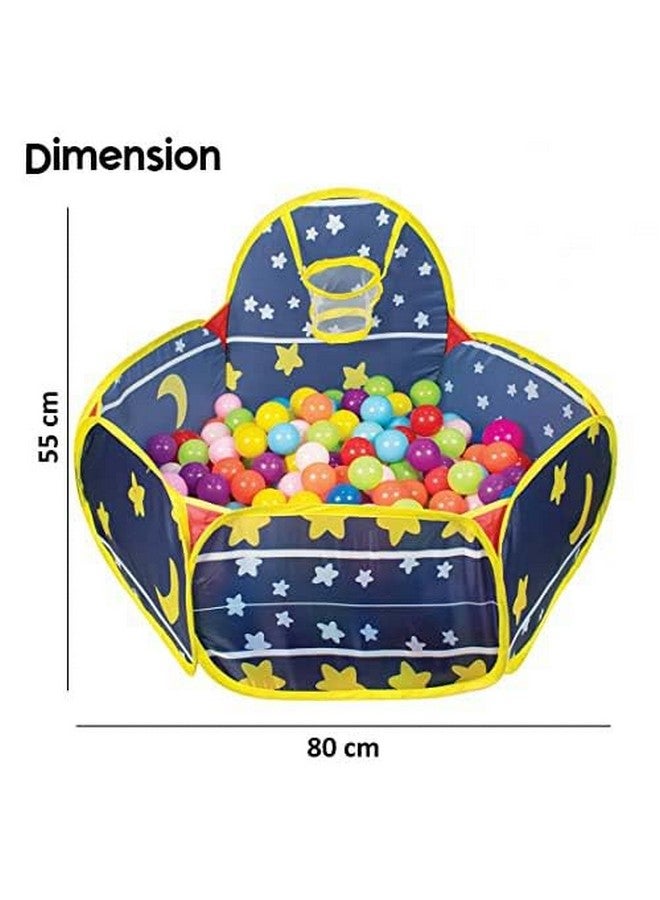 Wembley Ball Pool For Kids Play Area Indoor Setup Baby Ball Pit With 20 Balls Gift Toys For 1, 2 Years Boys Girls Toddlers - Bis Approved,Blue - Image 2