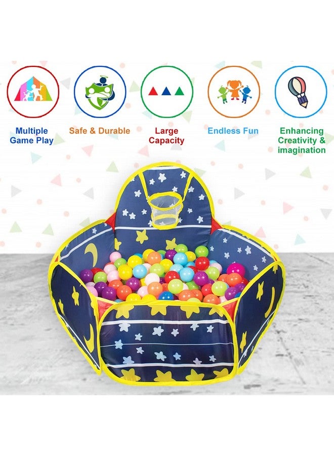 Wembley Ball Pool For Kids Play Area Indoor Setup Baby Ball Pit With 20 Balls Gift Toys For 1, 2 Years Boys Girls Toddlers - Bis Approved,Blue - Image 3