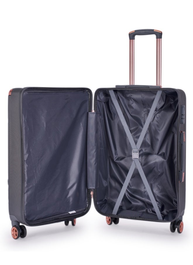 Travel bag set consisting of 6 luggage bags Grey color, size 32"/28"/24"/20"/15"/12 inches