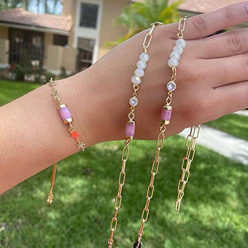 ALEXCRAFT 12 Feet 14K Dainty Gold Plated Brass Paperclip Chain Link Necklace Bulk for Jewelry Making - Image 2