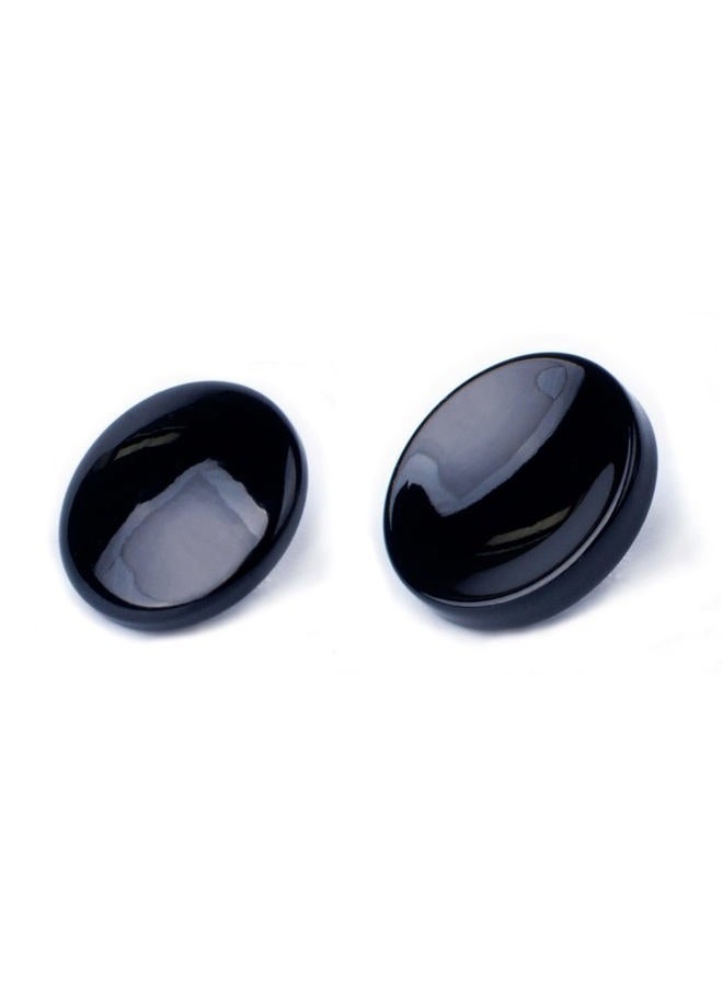 VKO Black Metal Soft Shutter Release Button,Delicate Camera Shutter Button 11mm Concave 10mm Convex Surface(2 Pack) - Image 1