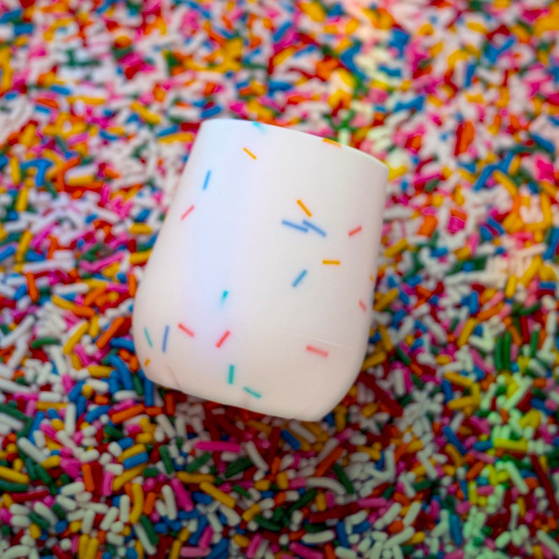 Nuby Silicone Confetti/Sprinkles First Open Training Cup for Baby: 2oz - Image 2