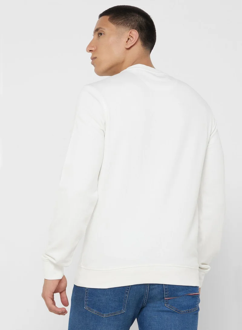 GUESS Logo Crew Neck Sweatshirt