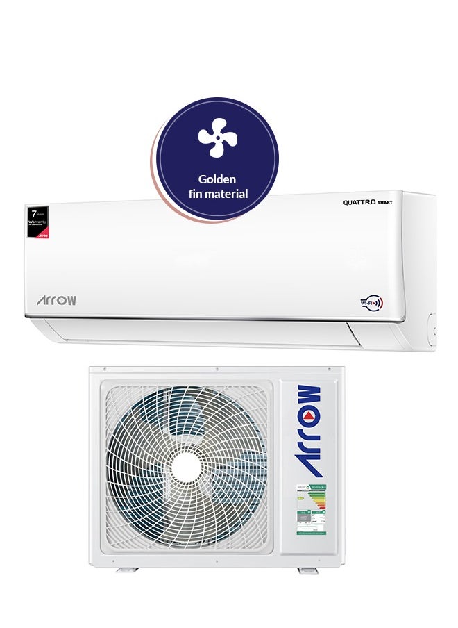 Arrow - 18,000 BTU Smart Split AC, Turbo Cooling, R410A, Golden Fin, Rotary Compressor, Quiet Operation, Cooling Only | Model Name: RO-18SHC-S - Image 1