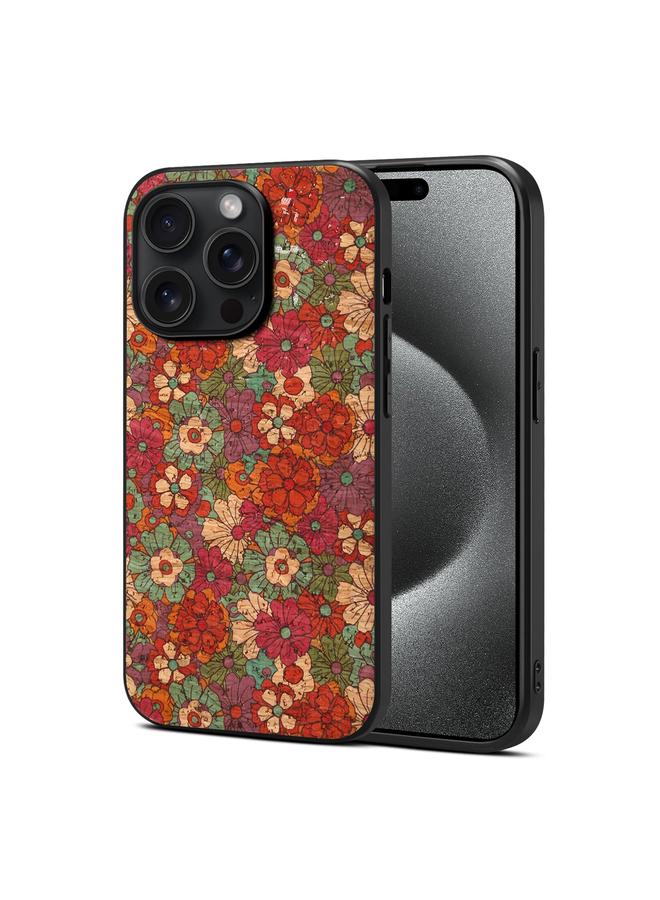 S-TOP Case For iPhone 15 Pro Four Seasons Flower Language Series TPU Phone Case - Image 1