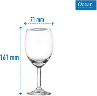 Ocean Classic Red Wine Glass, 230Ml, Set Of 6, 501R08, Cabernet Sauvignon Glass, Bordeaux Glass, Red Wine Glass, Stemmed Wine Glass, Wine Sipper - view 3