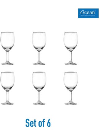 Ocean Classic Red Wine Glass, 230Ml, Set Of 6, 501R08, Cabernet Sauvignon Glass, Bordeaux Glass, Red Wine Glass, Stemmed Wine Glass, Wine Sipper - view 2