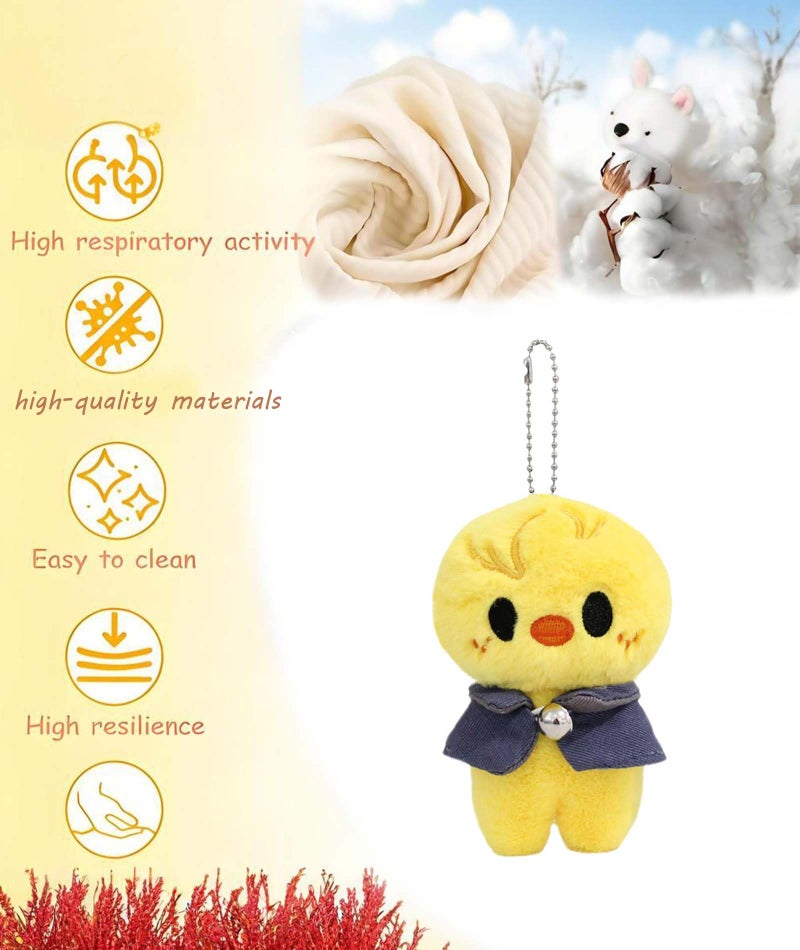 CartHome Plush Keychain, Cute Chicken Keychain for Fans, Trendy Accessory for Keys and Bags, 12cm Decorative Keychains for Gifts and Room Decor - Image 3