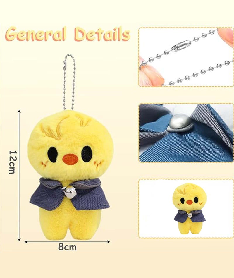 CartHome Plush Keychain, Cute Chicken Keychain for Fans, Trendy Accessory for Keys and Bags, 12cm Decorative Keychains for Gifts and Room Decor - Image 2