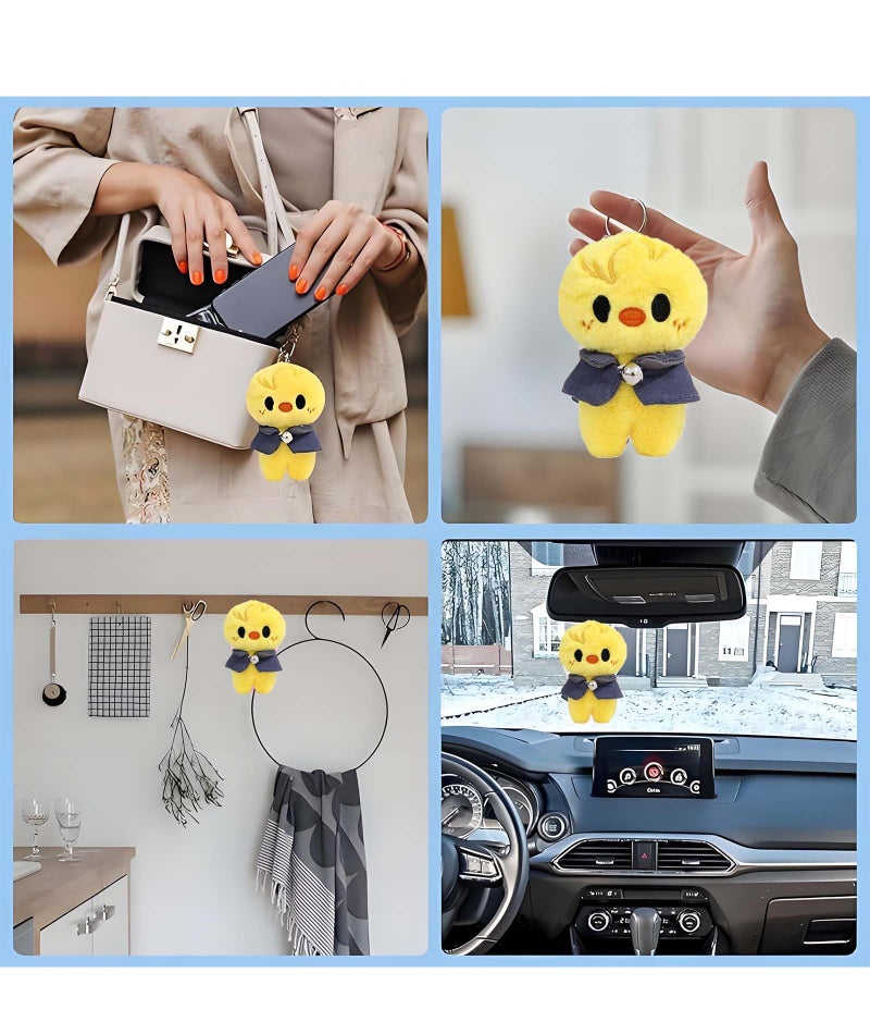 CartHome Plush Keychain, Cute Chicken Keychain for Fans, Trendy Accessory for Keys and Bags, 12cm Decorative Keychains for Gifts and Room Decor - Image 4