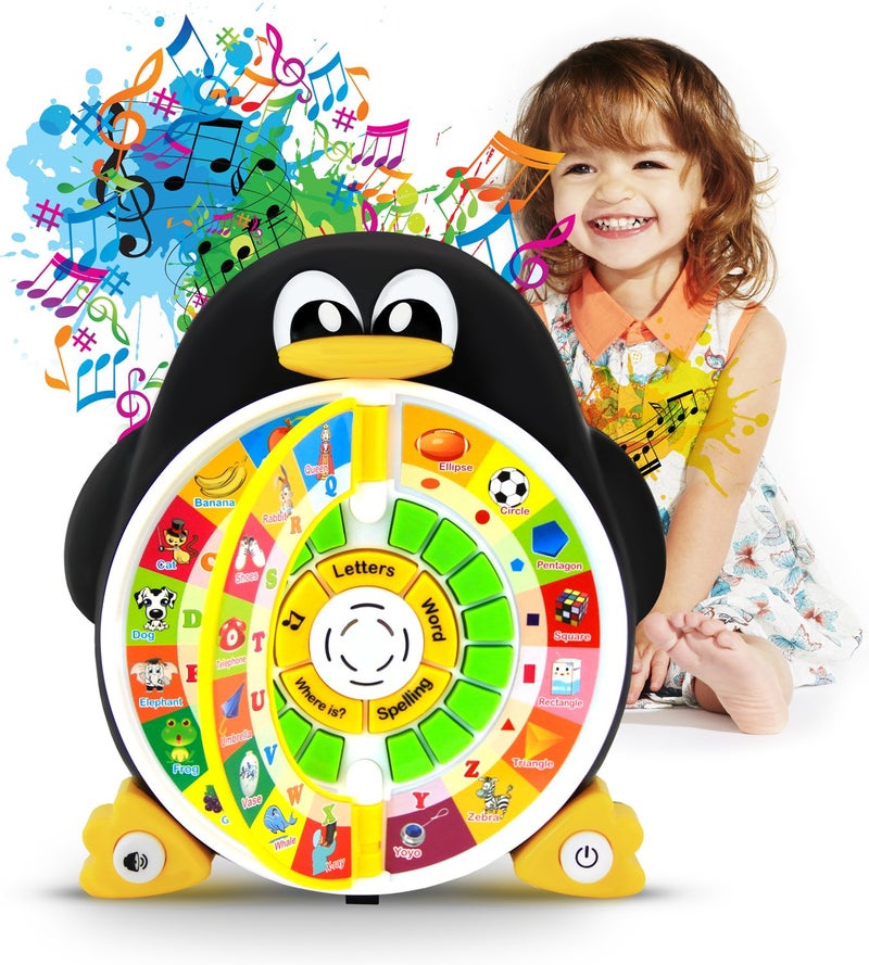 Boxiki kids Penguin Power ABC Learning & Educational Toys for Preschoolers - Preschool Activities to Learn ABCs, Words, Spelling, Shapes, Quiz & Songs - Learning Toys for 3+ Year Olds Boys and Girls - Image 2