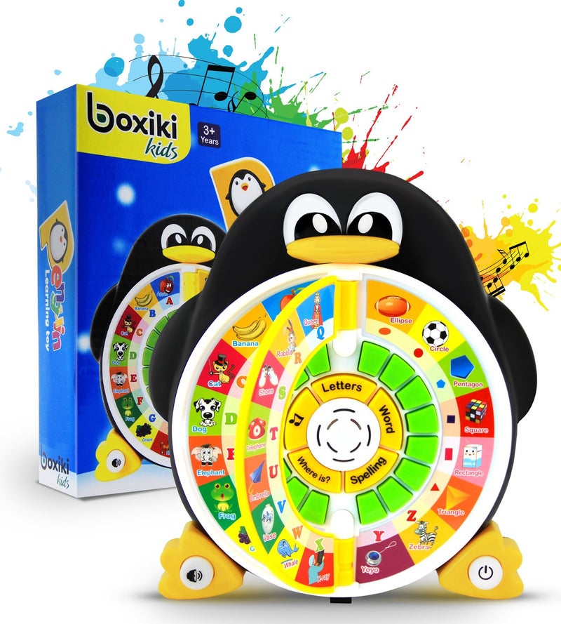 Boxiki kids Penguin Power ABC Learning & Educational Toys for Preschoolers - Preschool Activities to Learn ABCs, Words, Spelling, Shapes, Quiz & Songs - Learning Toys for 3+ Year Olds Boys and Girls - Image 1