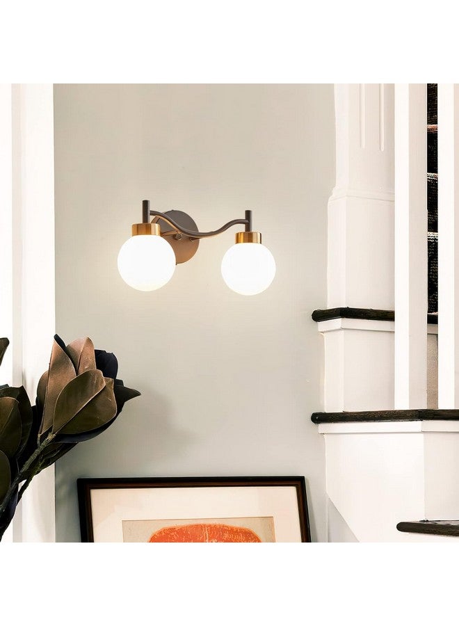 SINOMAN Wall Light for Living Room Modern/Wall Lamps for Bedroom/for Living Room/Wall Lights for Home Decoration/Bedside Wall lamp (Doom Glass Double, with Bulb) - Image 3