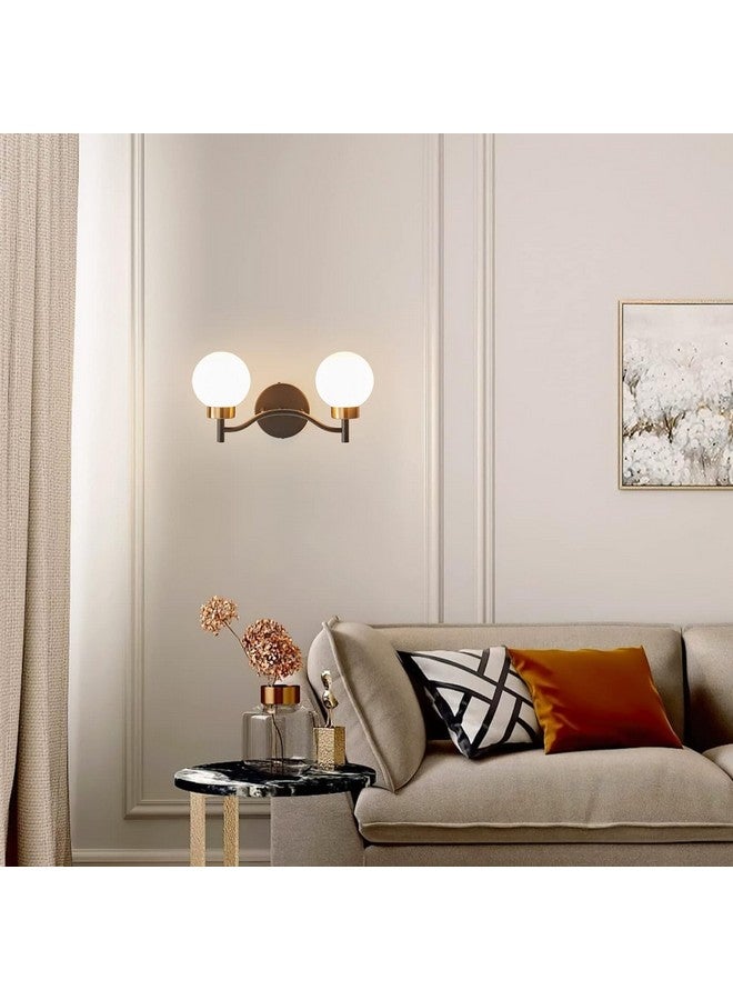 SINOMAN Wall Light for Living Room Modern/Wall Lamps for Bedroom/for Living Room/Wall Lights for Home Decoration/Bedside Wall lamp (Doom Glass Double, with Bulb) - Image 5