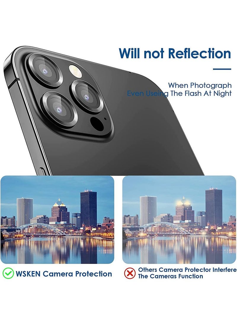 Generic - Anti-scratch Tempered Glass Camera Cover For iPhone14 Pro /14 Pro Max Black - Image 1