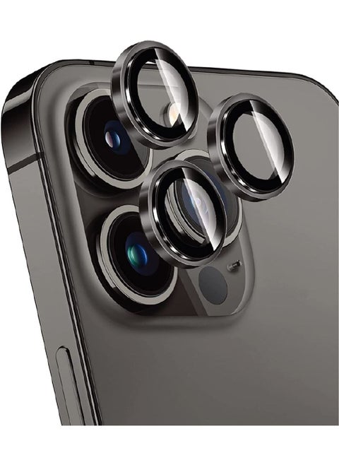 Anti-scratch Tempered Glass Camera Cover For iPhone14 Pro /14 Pro Max Black
