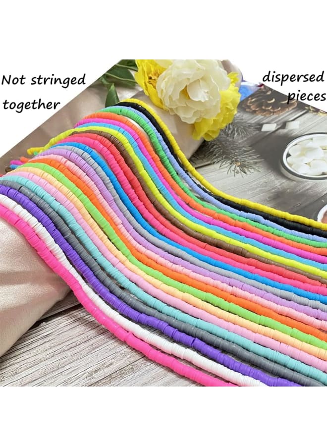 3000 قطعة خرز صلصال مسطح مستدير من الفينيل هيشي خرز بوليمر لصنع المجوهرات سوار ذاتي الصنع قلادات قلادة زينة مصنوعة يدويًا (محايد، 6 مم) الألوان: محايد (أبيض، أسود، رمادي ورمادي داكن) المادة: طين بوليمر الحجم: 6 مم، الفتحة: 2 مم. الكمية: 3000 قطعة، كمية كافية لاحتياجاتك المختلفة، الميزات 1) يمكنك استخدامها في مشاريع صنع المجوهرات، وقلادات الخرز، وأساور DIY، والأقراط، والمعلقات، وتزيين الفساتين، وإكسسوارات تعليق الهاتف المحمول، وإكسسوارات الشعر وما إلى ذلك، امنح إبداعك بالكامل لإنشاء قطع المجوهرات المفضلة لديك. 2) هدية رائعة: يمكنك استخدام خرز الطين هذا لإنشاء هدية جميلة، فهي رائعة للزينة وسهلة لصنع مجوهرات لامعة وملفتة للنظر. سيكون من دواعي سرور عائلتك أو أصدقائك الحصول على هدية العيد هذه - Image 4