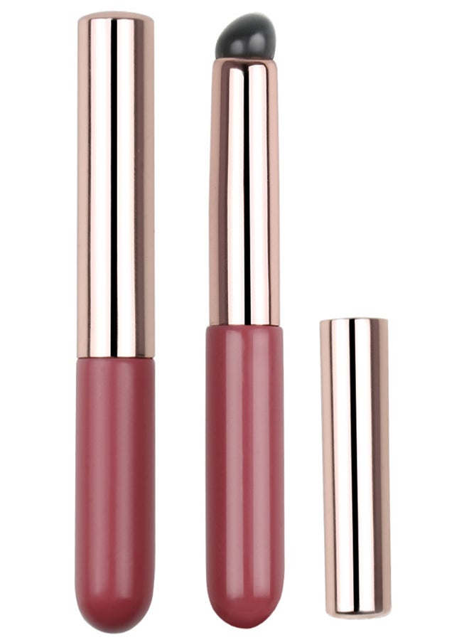 Silicone Makeup Brush Silicone Lipstick Brush Highlighting Brush Finger Portable Lip Brush Beauty Tools - Image 1